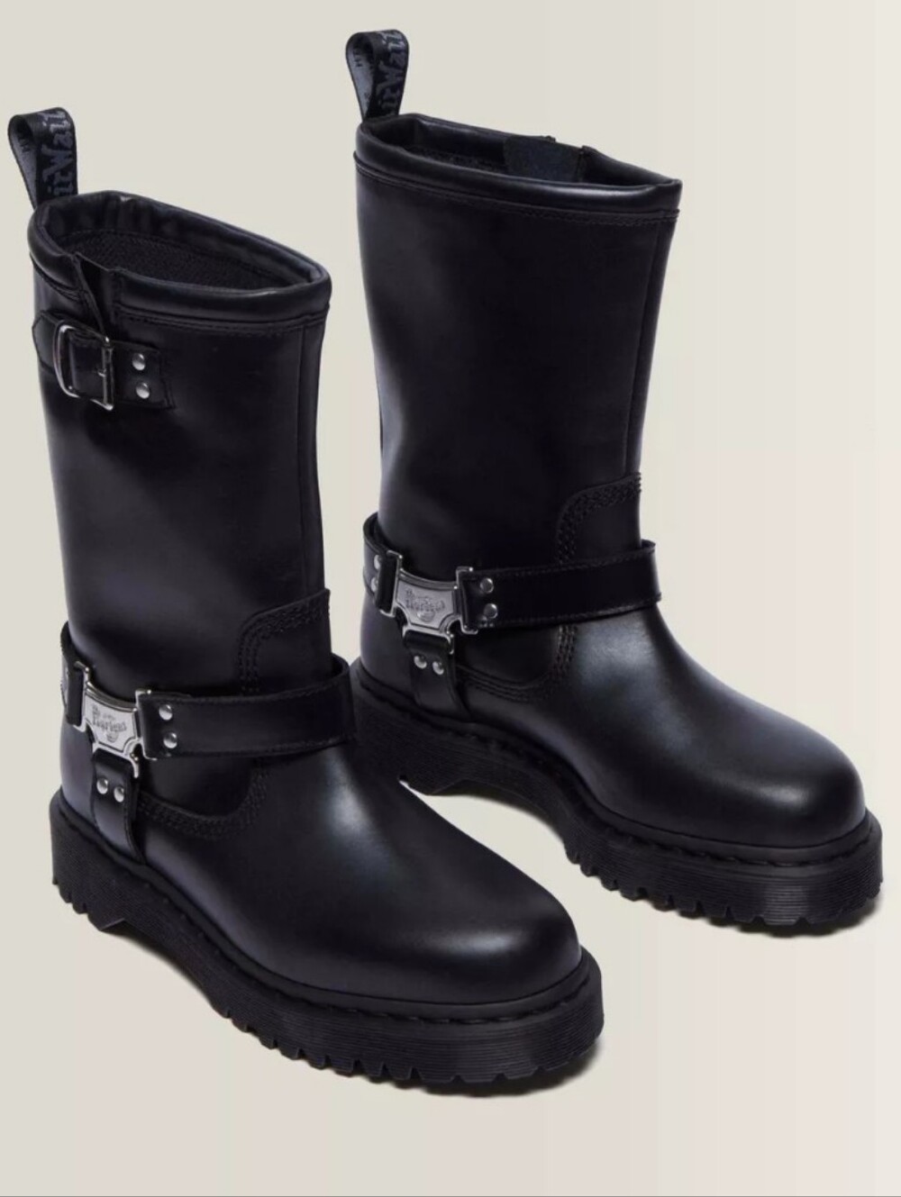 Dr. Martens Anistone Hi Leather Biker Boots DS NB
